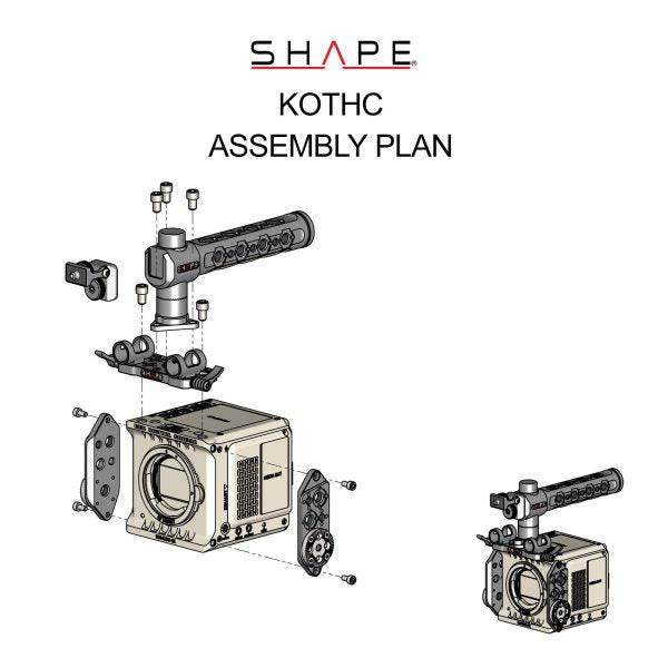SHAPE RED® KOMODO™ & KOMODO™ 6K Production Pack Camera Cage with Top Handle - Image 13