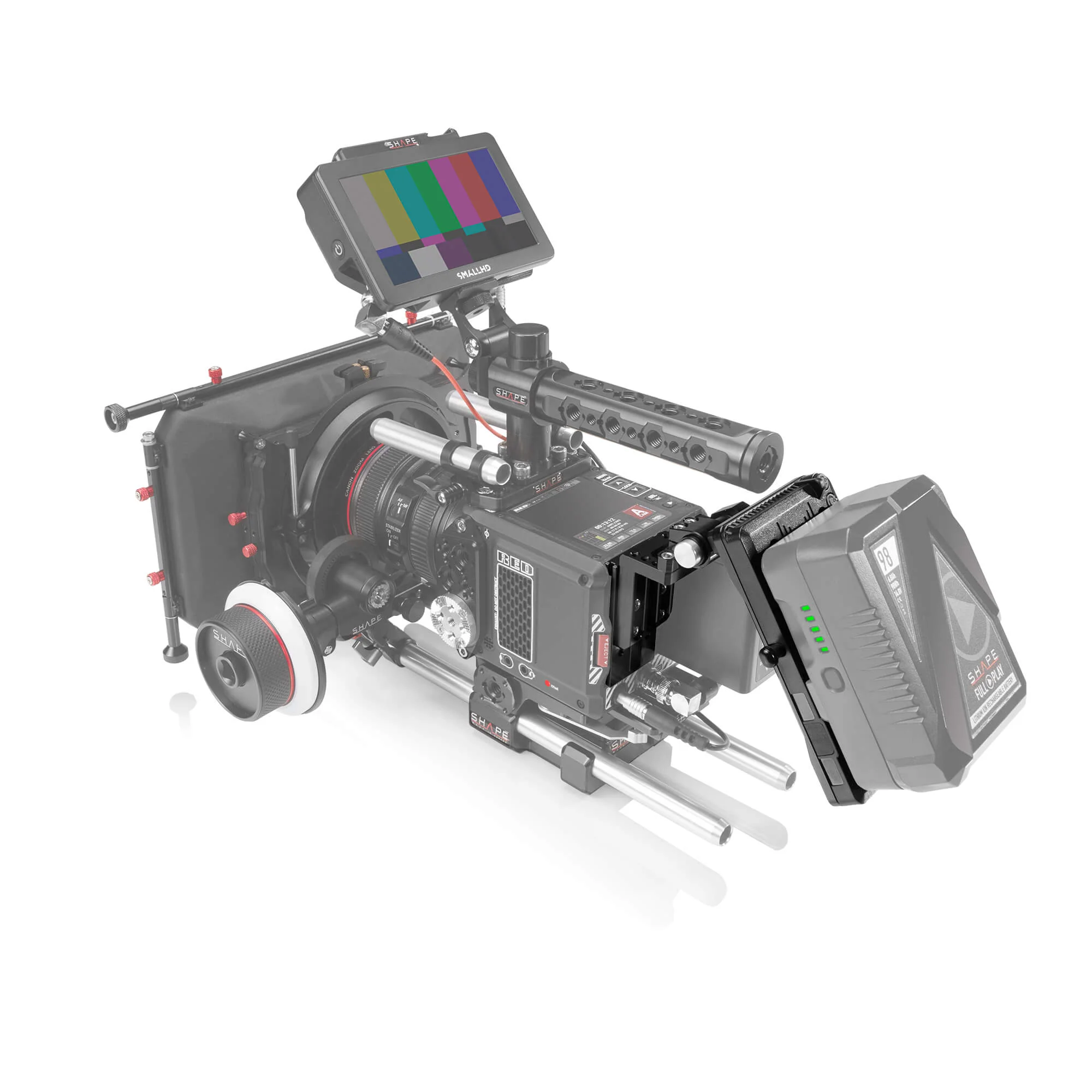 SHAPE RED® KOMODO™ & KOMODO™ 6K Production Pack Pivoting V-Mount Battery Plate - Image 2