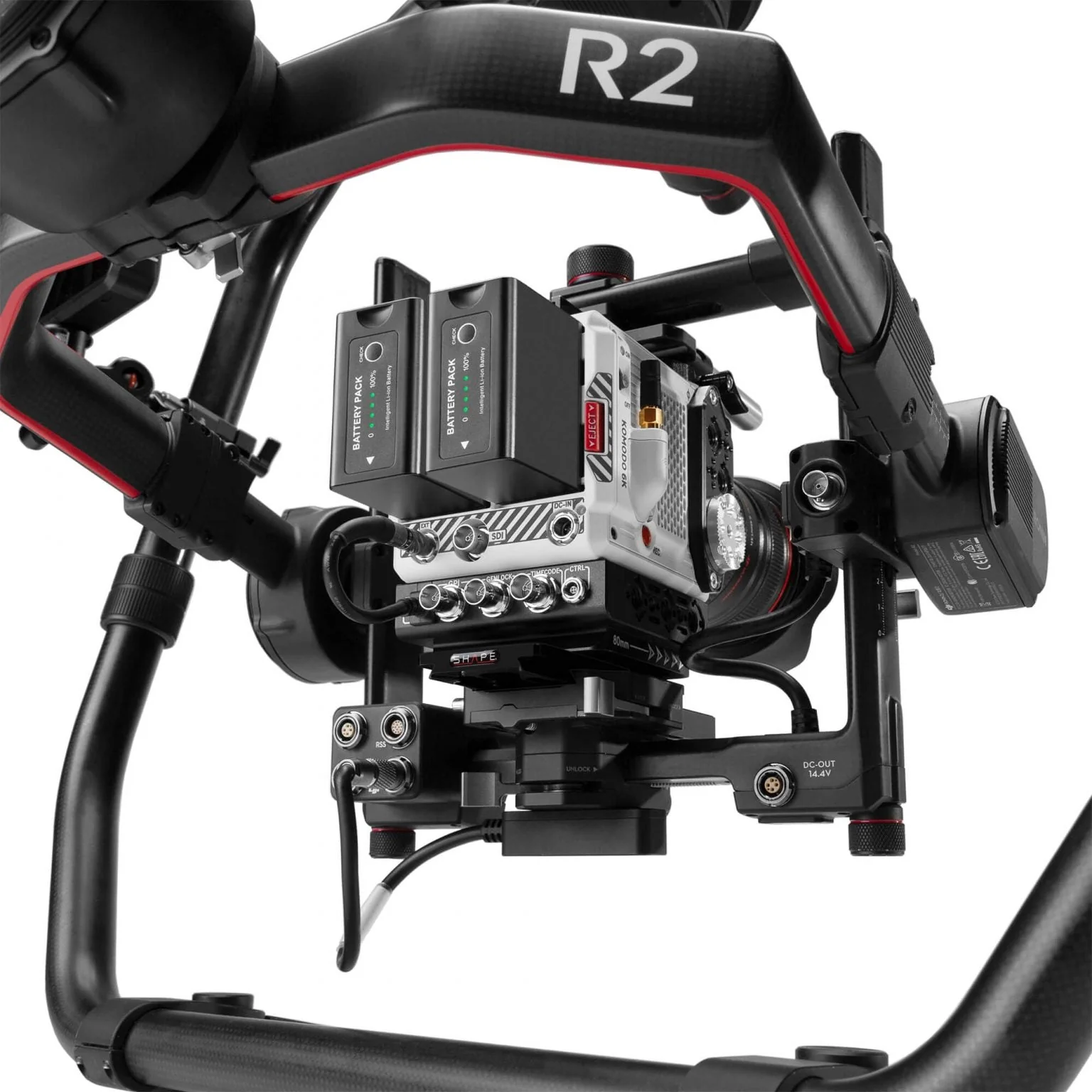SHAPE RED® KOMODO™ & KOMODO™ 6K Production Pack Shoulder Mount Kit - Image 14