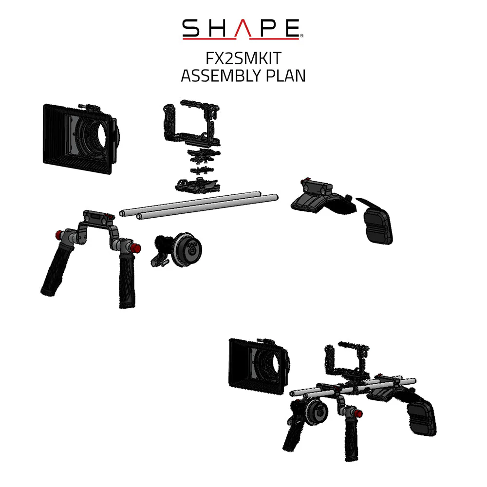 SHAPE Shoulder Mount Matte Box Follow Focus for SONY FX2 - Image 12