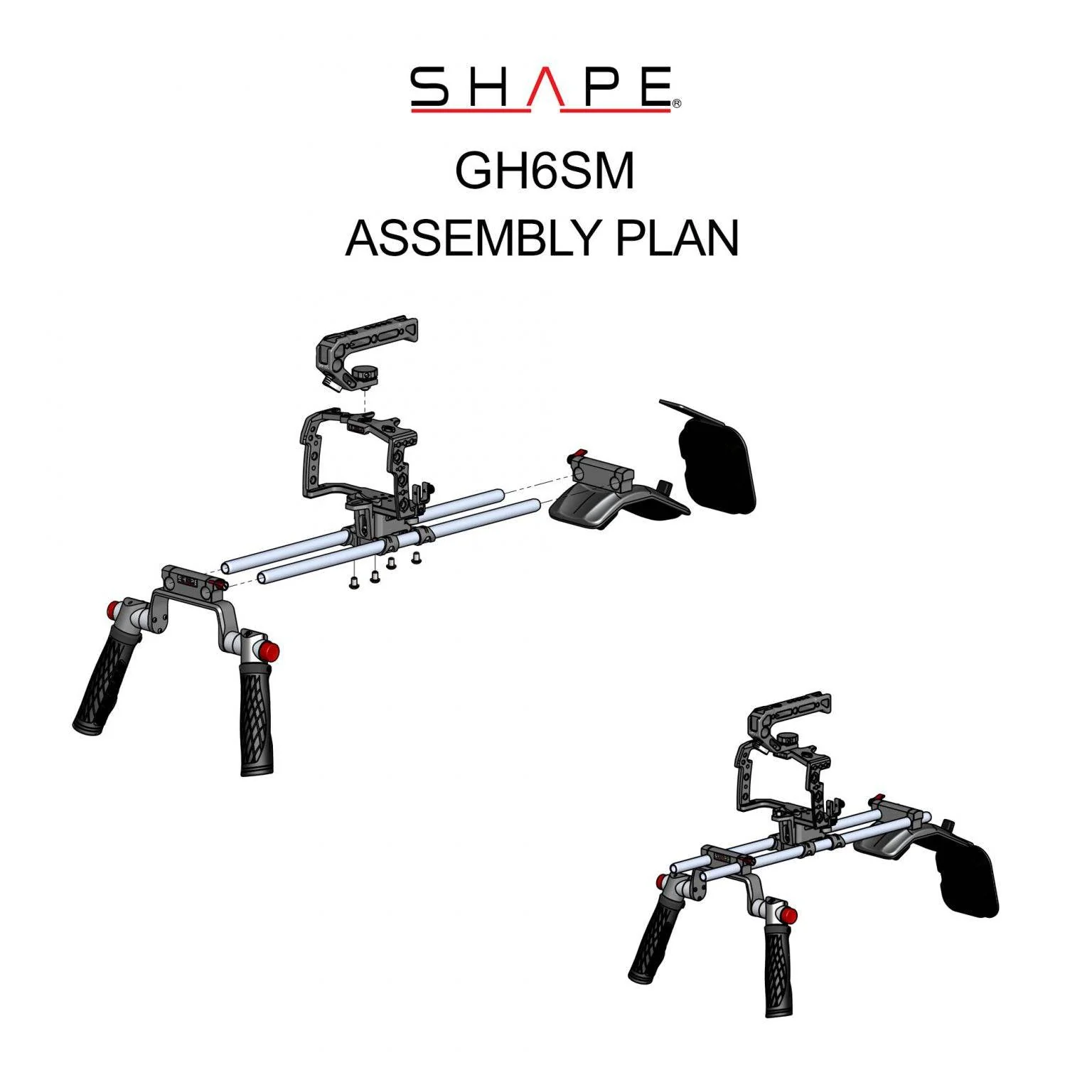 SHAPE Shoulder Mount Rig for Panasonic Lumix GH6 - Image 12