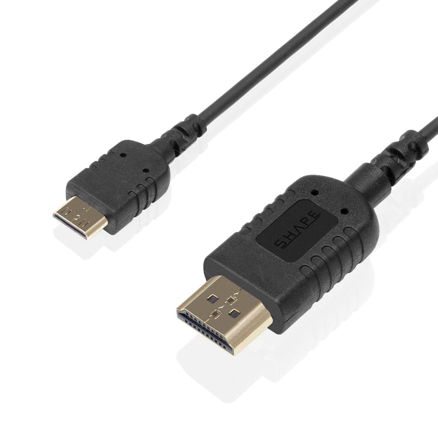SHAPE Skinny HDMI to Mini HDMI 8K Ultra High-Speed Cable 18 inches - Image 3