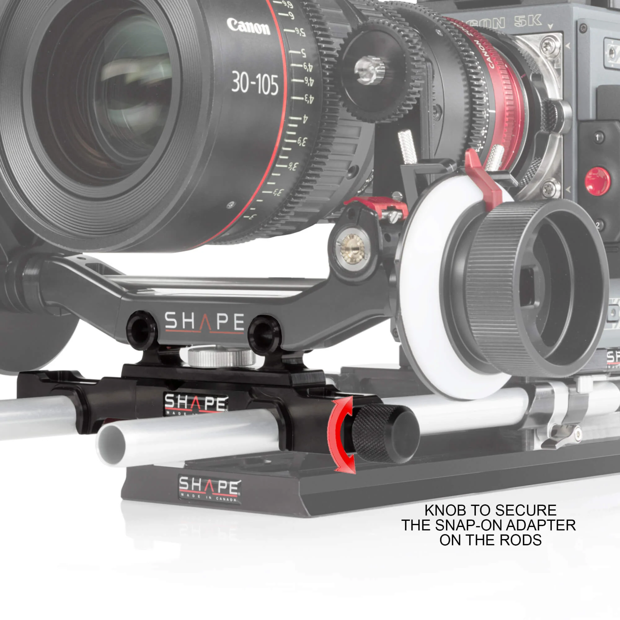 SHAPE Snap-On Adapter for 15 mm LW Rods to 15 mm Studio Rods - Image 5