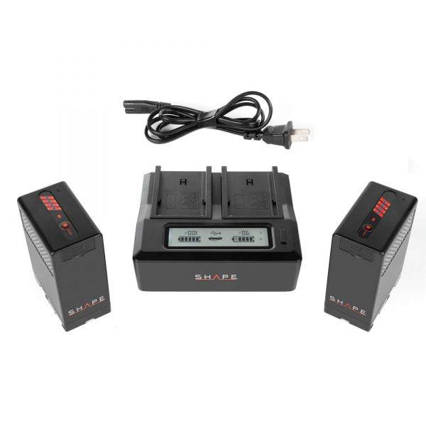 SHAPE Sony BP-U65 Batteries with Dual LCD Charger - Image 4
