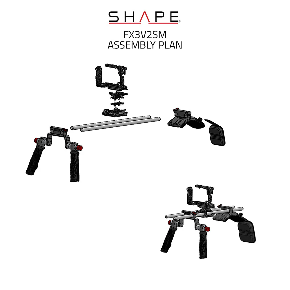 SHAPE V2 Shoulder Mount System For Sony FX3 & FX30 - Image 12