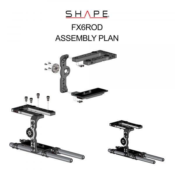 SHAPE Sony FX6 Camera Cage and Rod Bloc System - Image 7
