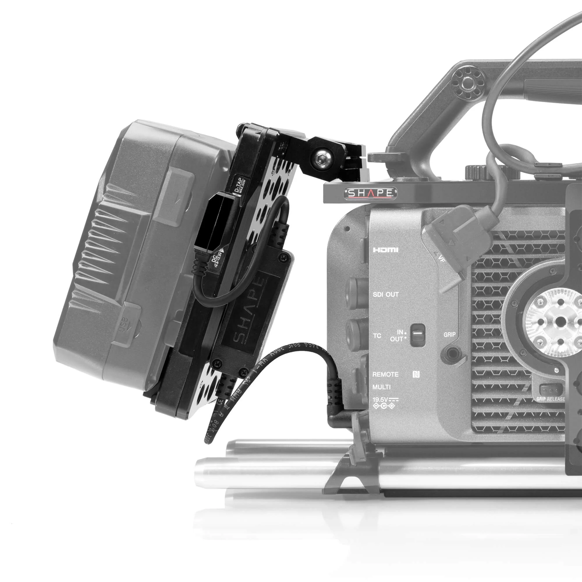 SHAPE Sony FX6 Pivoting V-Mount Battery Plate - Image 4