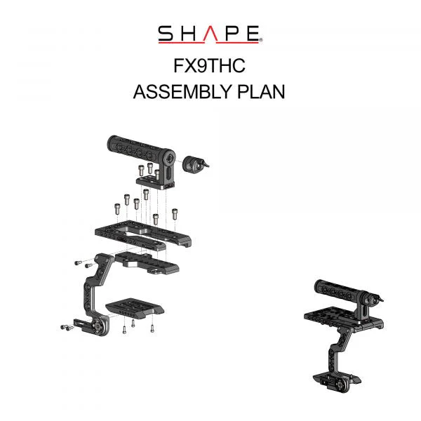 SHAPE Sony FX9 Camera Cage with Top Handle - Image 9