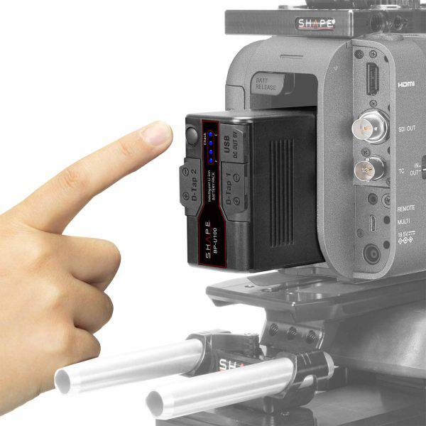 SHAPE Sony FX9/FX6 BP-U100 Batteries with Travel Charger - Image 4