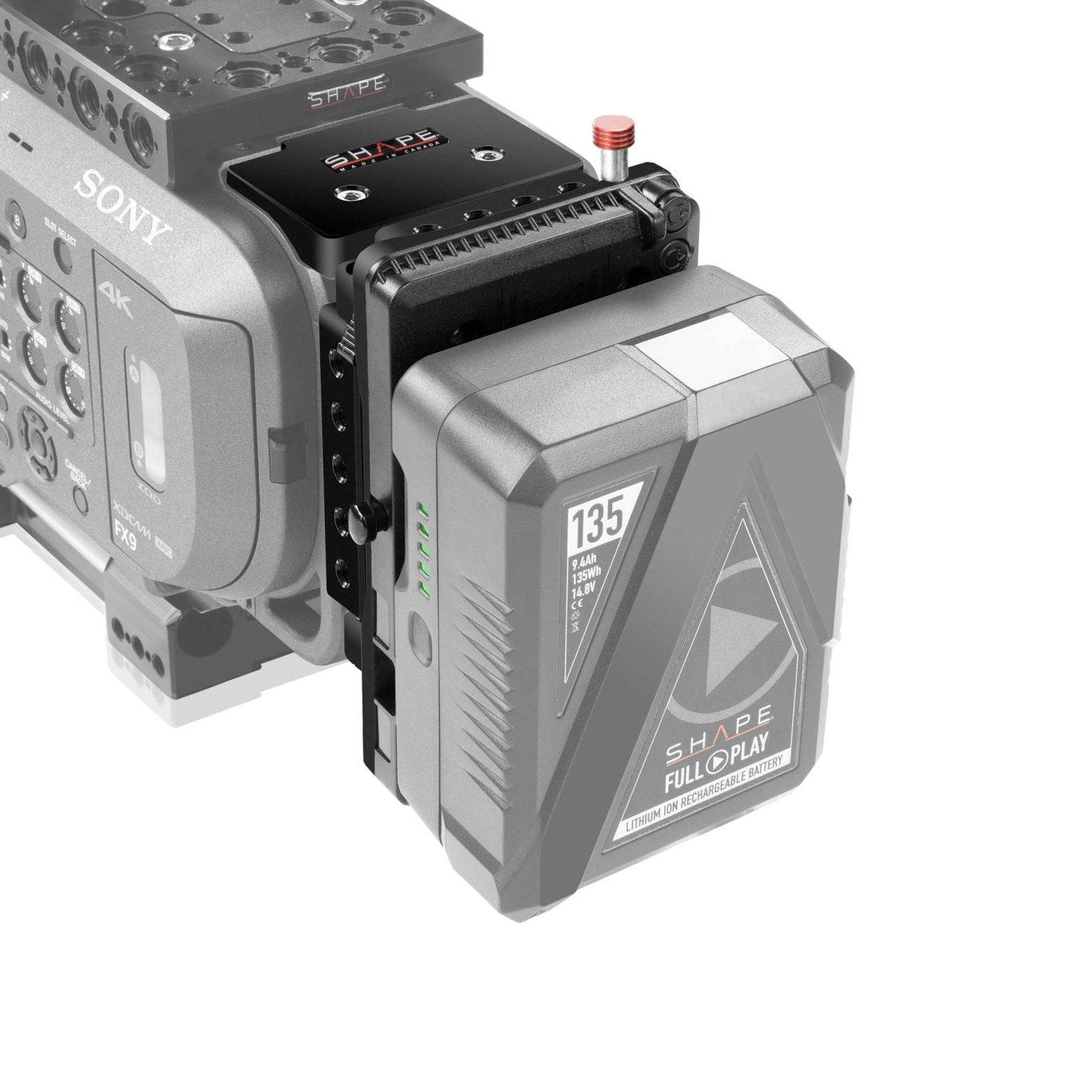 SHAPE Sony FX9 Gold Mount Pivoting Battery Plate - Image 6