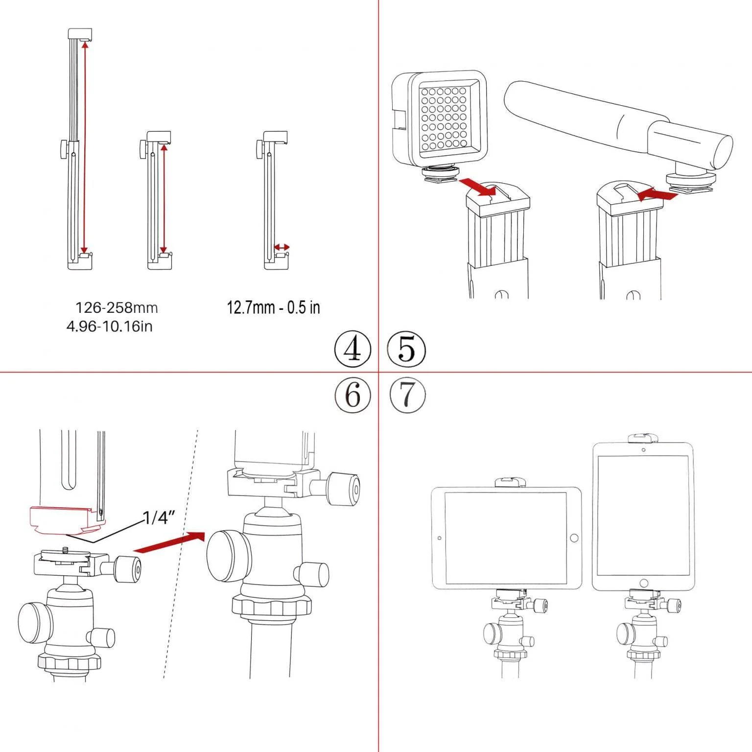 SHAPE Tablet Aluminium Clamp Mount - Image 7