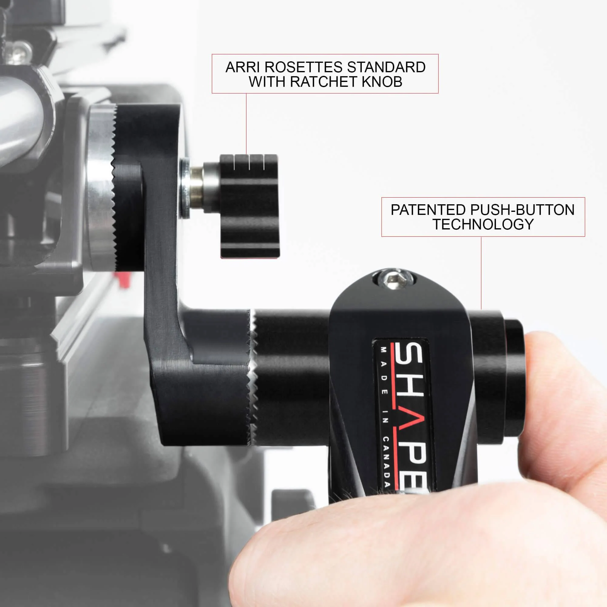 SHAPE Telescopic Handles ARRI Rosette Cuff Kit Black - Image 7