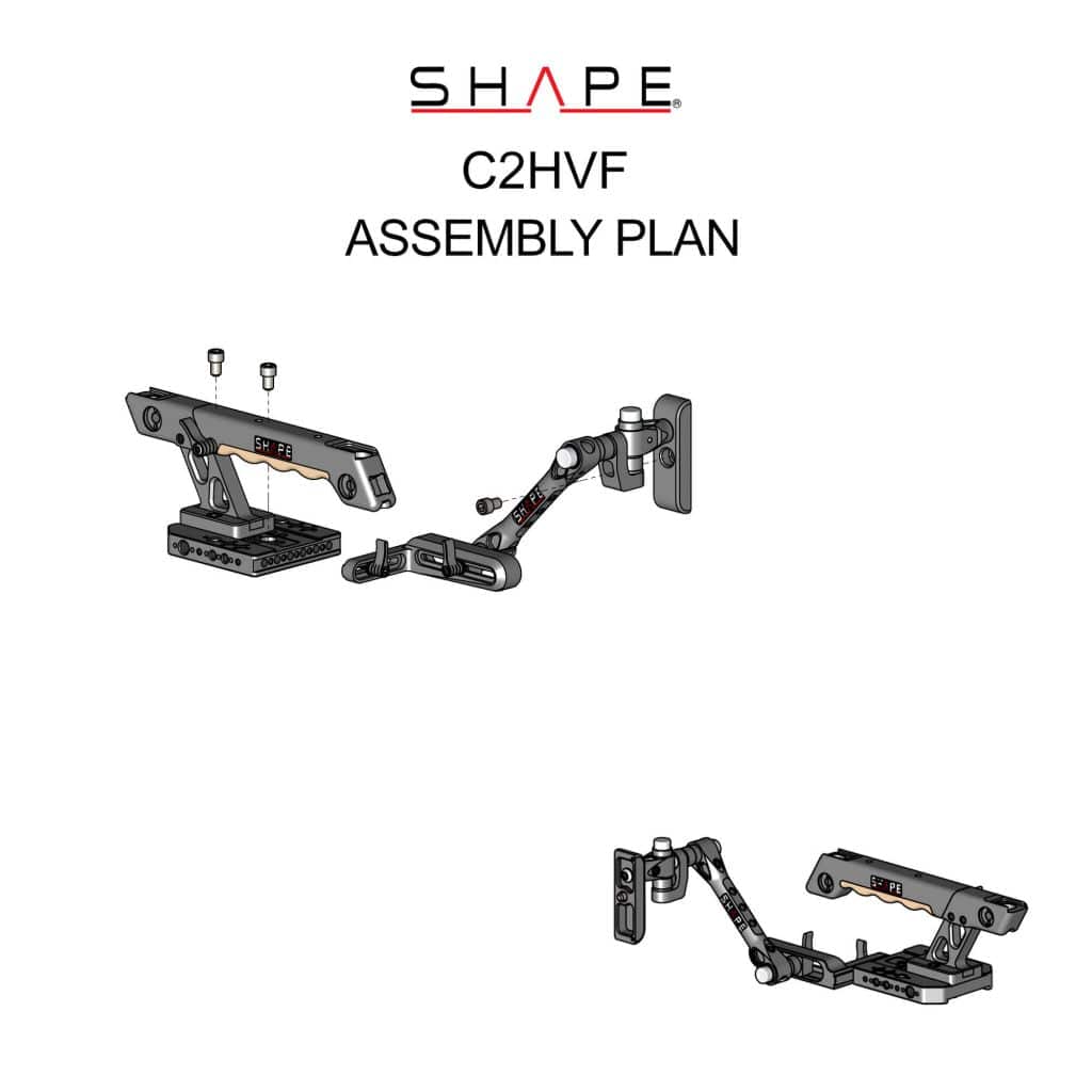 SHAPE Top Plate, Top Handle and View Finder Mount for Canon C200/C200B - Image 4