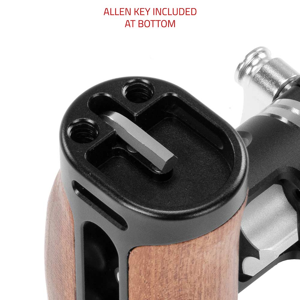 SHAPE Universal Wooden Pivoting Side Handgrip NATO Clamp with ARRI Rosette - Image 5